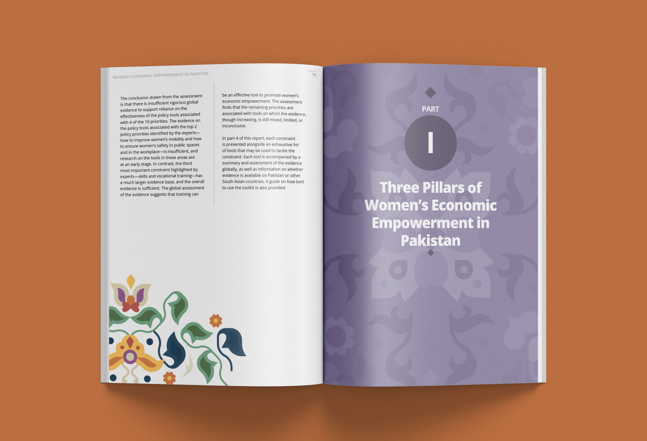 Women’s Economic Empowerment in Pakistan – Report design for The World Bank